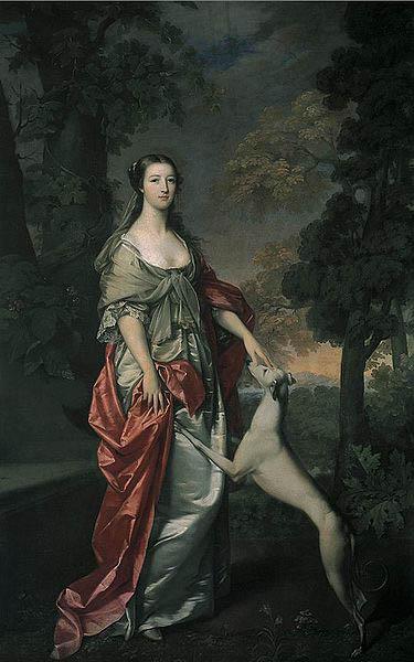 Gavin Hamilton Portrait of Elizabeth Gunning, Duchess of Hamilton oil painting image